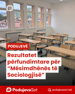 Podujevë: Rezultatet përfundimtare për “Mësimdhënës të Sociologjisë”